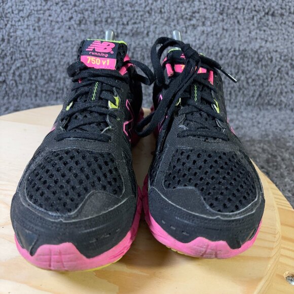 New Balance 750 v1 Running Shoe Women Size 8 Black Pink Gym Training Made in USA - Picture 2 of 8